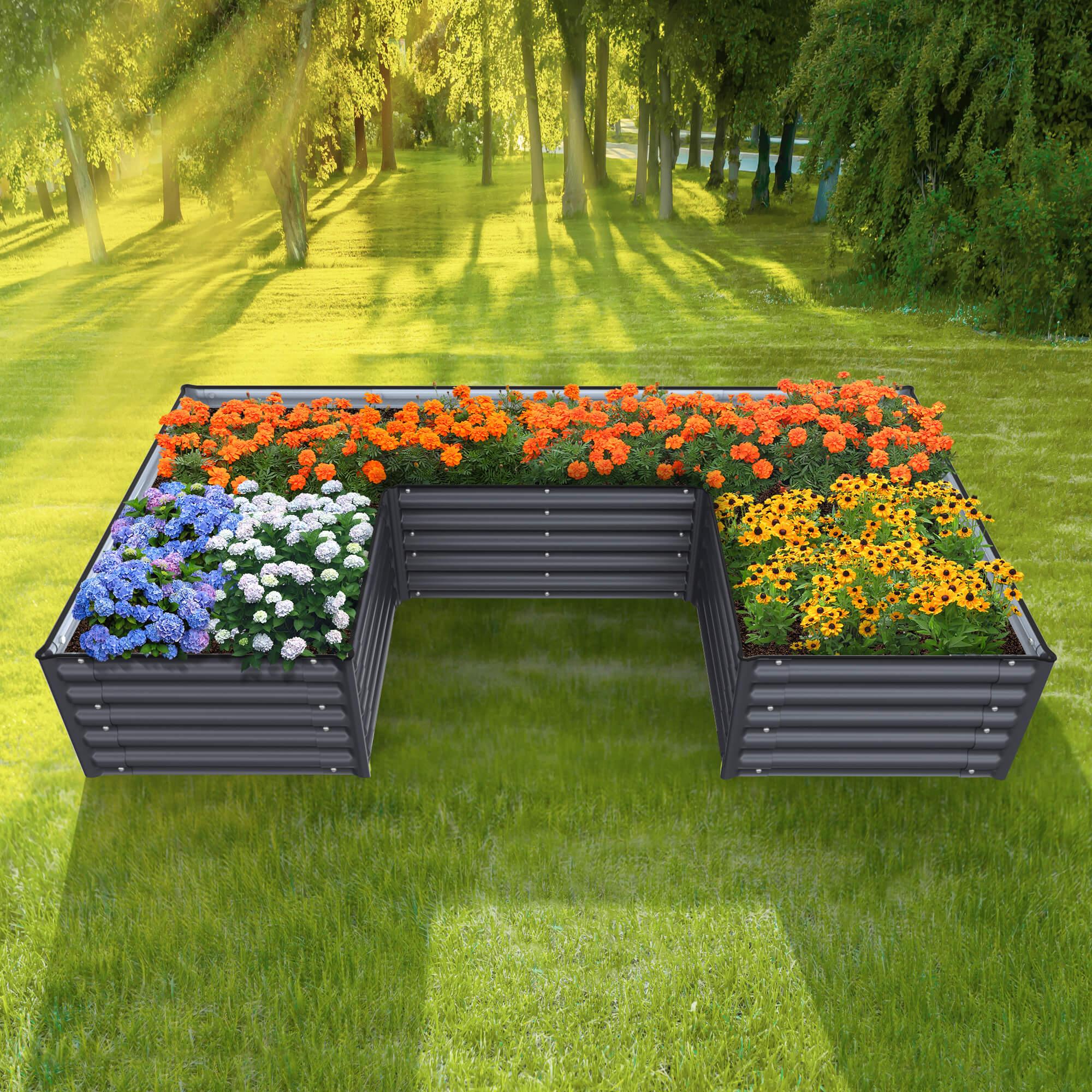 Olle Gardens 17″ Tall “U” Shape Infinity Raised Garden Bed Olle Gardens